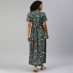 Floral Printed Maternity Maxi Sustainable Dress